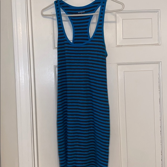Express Racerback Tank Striped Dress - Picture 9 of 9